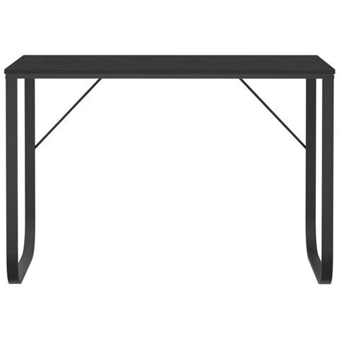 Lusso Casadino -  Scrivania Per Computer Nera 110x60x73 Cm In Legno Multistrato - Foto 2