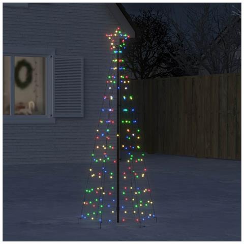 Albero di Natale a LED con Punte 220 LED Colorato 180 cm - Foto 2