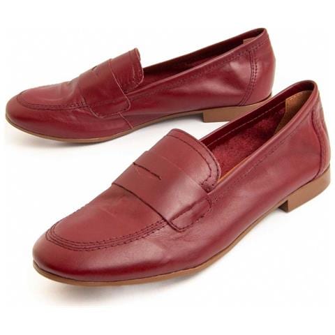 Mocassino Moccasia Bordeaux Bordeaux Pelle Naturale - Foto 1