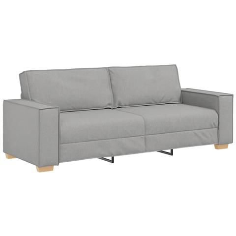 Divano a 3 posti Grigio Nuvola 180 cm in Tessuto - Foto 1