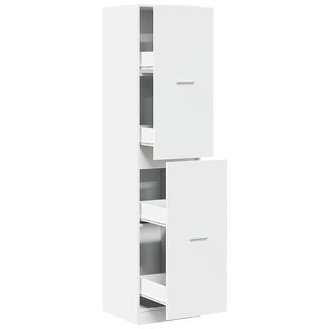 Armadietto da Farmacia Bianco 40x41x174,5 cm in Truciolato - Foto 1