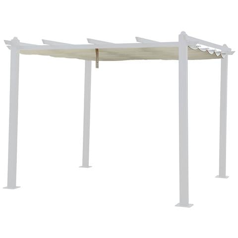 Telo Per Pergola Autoportante 3 × 3m Cassis Beige - Foto 2