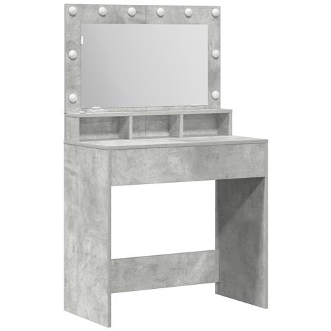 Toletta  con luci LED Grigio cemento 79x41x135 cm - Foto 1