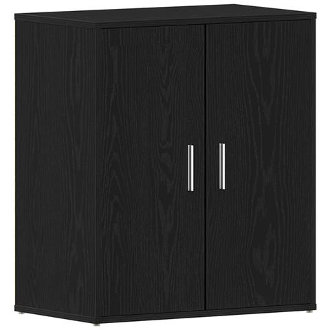 Armadio per scarpe  Nero Rovere 60x35x70 cm in legno ingegnerizzato - Foto 1