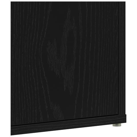Armadio per scarpe  Nero Rovere 60x35x70 cm in legno ingegnerizzato - Foto 9