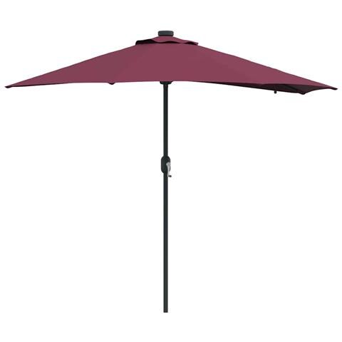 Ombrello da giardino Rosso bordò 294 x 150 x 223 cm Tessuto - Foto 1