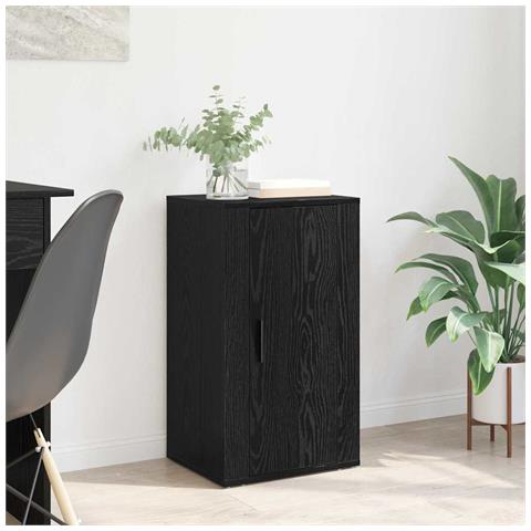 Credenza Rovere nero 40 x 33 x 70 cm Legno multistrato - Foto 2