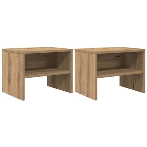 Armadio da Notte 2 pcs rovere artigianale 40 x 40 x 30 cm - Foto 1