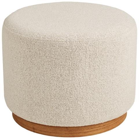 Pouf Daisy - Bianco - Poliestere - 50x50x41 Cm - Foto 1