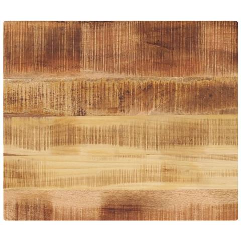 Piano per Tavolo 60x50x2,5cm Rettangolare Legno di Mango Grezzo - Foto 1