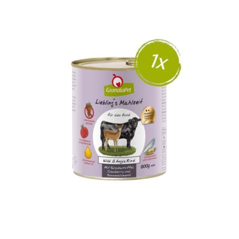 196888 cibo umido per cani Manzo, Carne di cervo Adulto 800 g - Foto 1