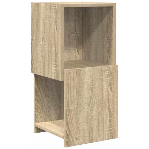 Mobile angolare Bianco 30,5x30x65cm Legno multistrato - Foto 1