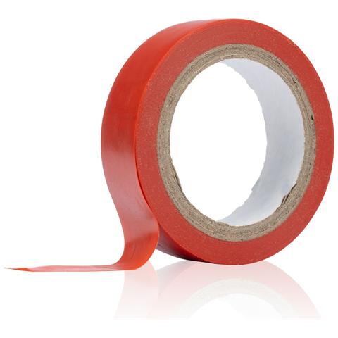 Nastro Isolante Rosso 10m - Alta Qualità E Resistenza | Pvc, 0,13mm Spessore, 16mm Larghezza | Isolamento Elettrico, Sigillatura Impermeabile - Foto 1
