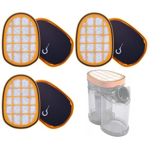 Set Filtri Di Ricambio Per Aspirapolvere Compatibile Con Philips Speedpro Max, Max Aqua - 3 Filtri Lavabili, Alta Qualita, Fc5005/01 - Foto 1