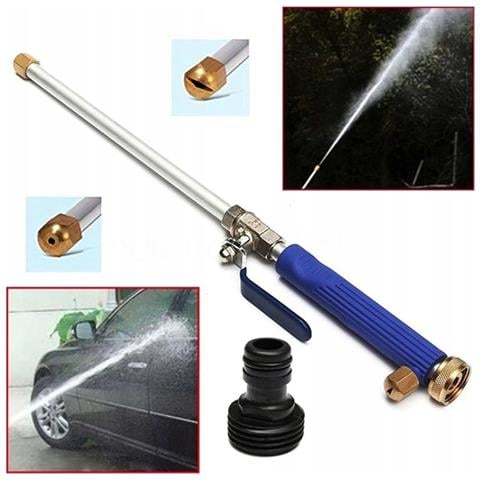 Lancia A Pressione Per Tubo Da Giardino 3/4"" Set4 - Alluminio, 3 Ugelli, 25 Bar | Distanza 15m | Per Auto, Terrazze, Giardino - Foto 2