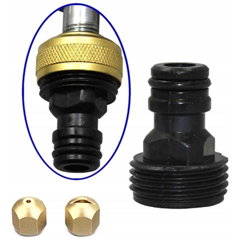 Lancia A Pressione Per Tubo Da Giardino 3/4"" Set4 - Alluminio, 3 Ugelli, 25 Bar | Distanza 15m | Per Auto, Terrazze, Giardino - Foto 8