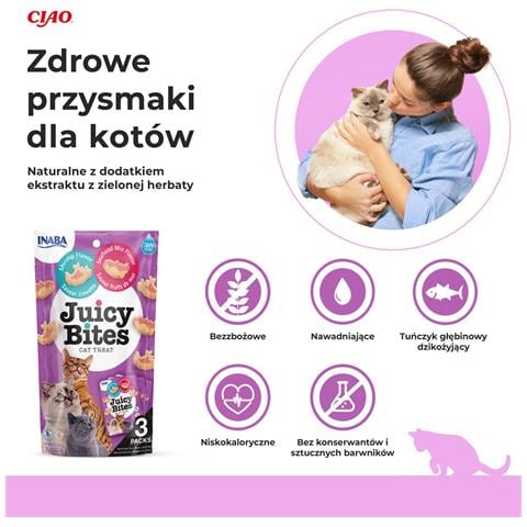 Juicy Bites Snack Per Gatti Al Gusto Di Gamberi E Frutti Di Mare - 3x11,3 G - Foto 1