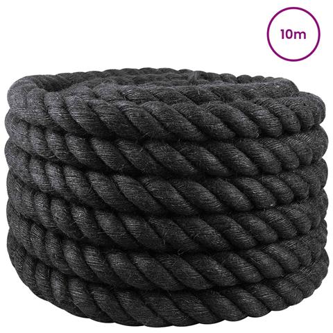 Corda di Juta 36 Nero 100% juta Tossa - Foto 2