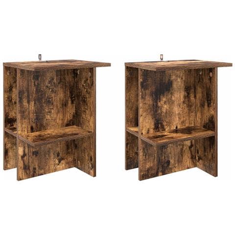 Tavolino da salotto 2 pcs Rovere Fumo 40 x 30 x 49 cm - Foto 1