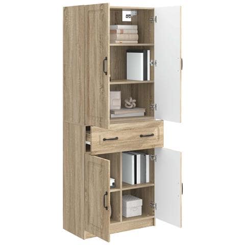 Set di armadi 2 pcs Rovere Sonoma Legno ingegnerizzato - Foto 2
