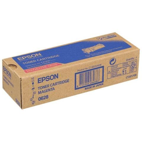 C13S050628 Toner Originale Magenta per Epson C2900DN Capacità 2500 Pagine - Foto 2