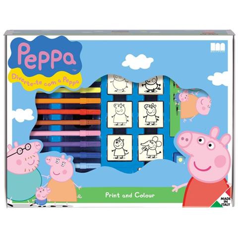 Valigiotto 7 Timbri + 12 Pennarelli Peppa Pig 4875 - Foto 1