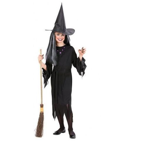 Costume da Bambina Strega Taglia 5-7 Anni - Foto 1