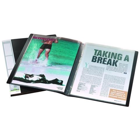 Duralook Portalistino 10 Buste Etichetta Dorsale Personalizz. Nero - Foto 1