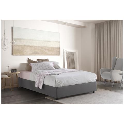 Talamo Italia Letto contenitore Matrimoniale Silvia Sommier Made in Italy Letto con rivestimento in tessuto Apertura frontale adatto per materasso cm 160x190 Grigio Talamo Italia Letto contenitore Matrimoniale Silvia Sommier Made in Italy Letto con rivestimento in tessuto Apertura frontale adatto per materasso cm 160x190 Grigio