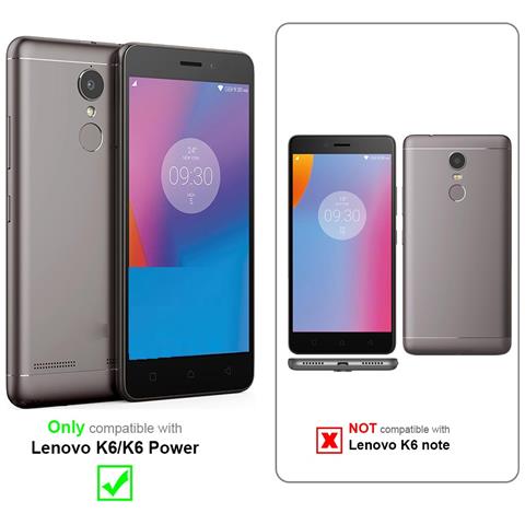 Custodia Compatibile Con Lenovo K6 / K6 Power In Bruno Caffè - Coperchio Protettivo In Design Flip Con Chiusura Magnetica - Foto 10