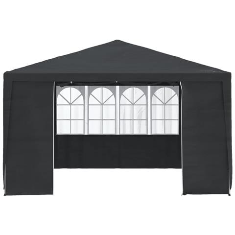 Gazebo Professionale Con Pareti 4x4 M Antracite 90 G / m² - Foto 2