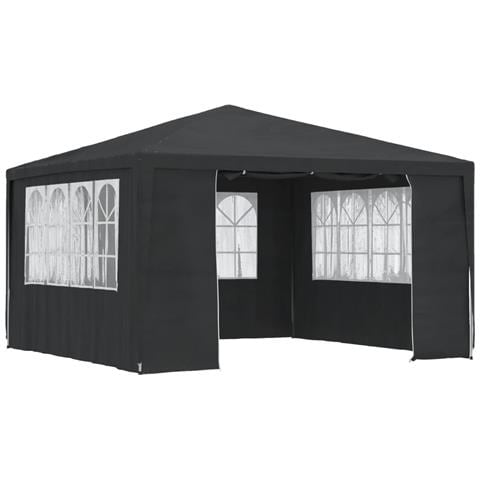 Gazebo Professionale Con Pareti 4x4 M Antracite 90 G / m² - Foto 9