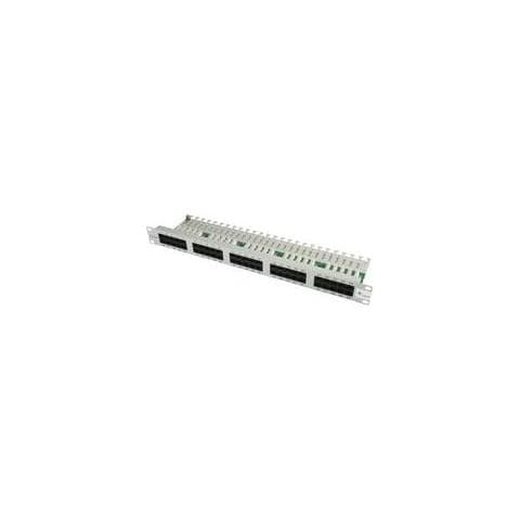 50-port ISDN patch panel, Cat. 3, 1 U / 19 ", RJ45, DIN IEC 60068-1 - Foto 1
