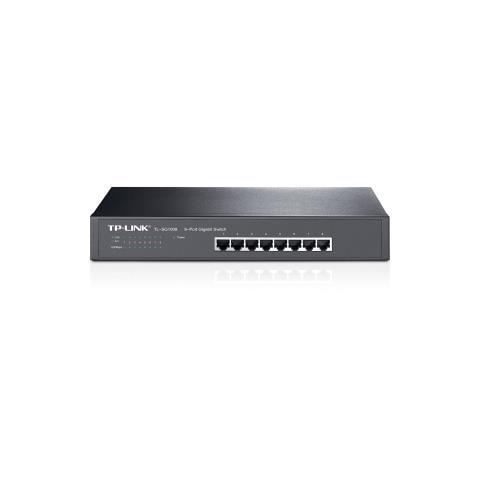 Ethernet Switch TP-LINK TL-SG1008 8 Porte - 8 x RJ-45 - 10/100/1000Base-T - Rack-Montabile, Desktop - Foto 1