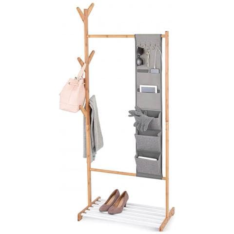 Appendiabiti Domopak Living Con Multi Tasca 65x38x167cm Marrone - Foto 4