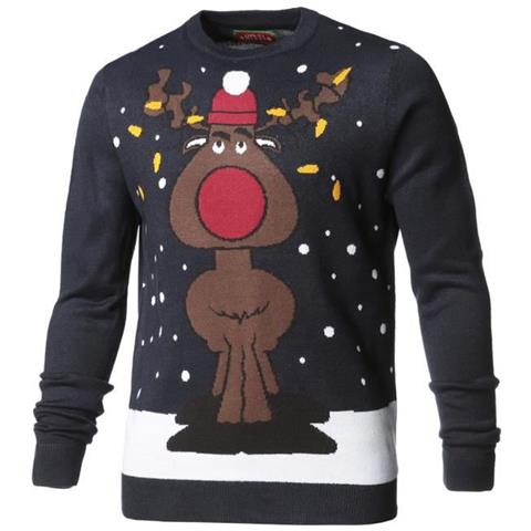 CSTORE - Merry Christmas Maglione Natalizio Blu Navy Da Uomo - ePRICE