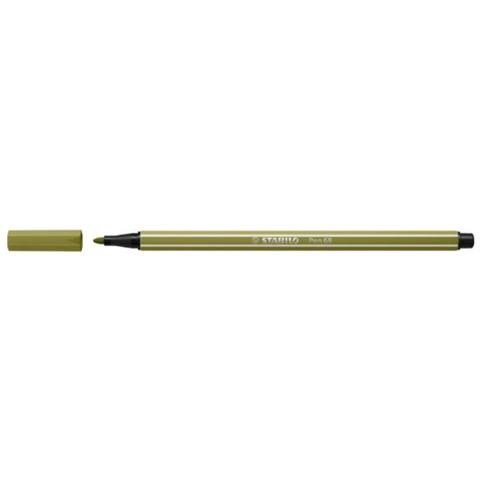 Pen 68 Pennarello Tratto 1 Mm Verde Muschio Conf 10 Pz. - Foto 2