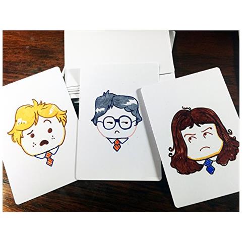 Giochi Apostrophe Carte Da Gioco Vuote - 54 Carte Su Cui Scrivere - Mazzo Personalizzato Con Lussuosa Finitura Opaca - Carte Da Gioco Divertenti E Fantastiche Per Bambini E Adulti - Foto 4