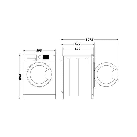 Lavatrice Standard FFS 8258 W SP 8 kg Classe B Centrifga 1200 giri Colore Bianco - Foto 11