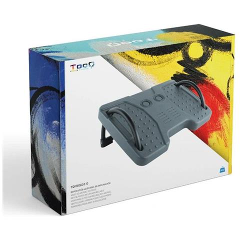 Tooq Tqfr0601-g Poggiapiede Da Scrivania Grigio - Foto 2