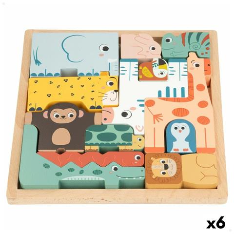 Puzzle Animali Woomax + 2 Anni (6 Unità) - Foto 1