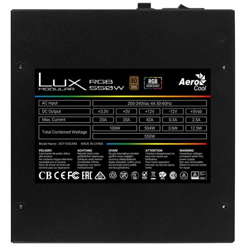 Fonte Di Alimentazione Luxrgb550m 550 W 80 Plus Bronze - Foto 2