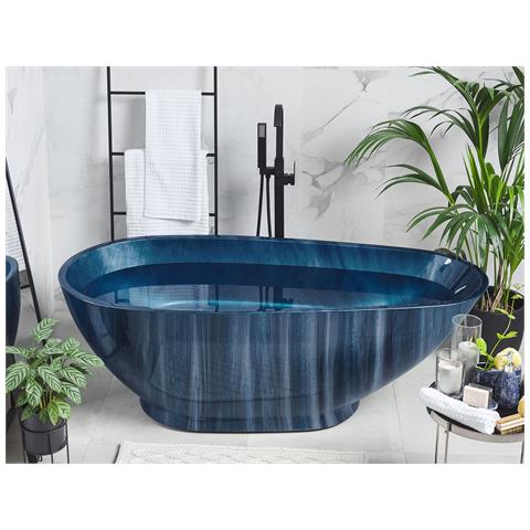 Vasca Da Bagno Freestanding Rioja 170 X 80 Cm Blu Marino - Foto 1