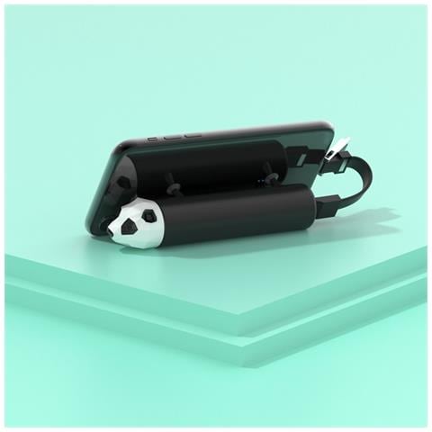 Batteria Esterna 4800mah Panda Compatta E Potente, Nero - Foto 2