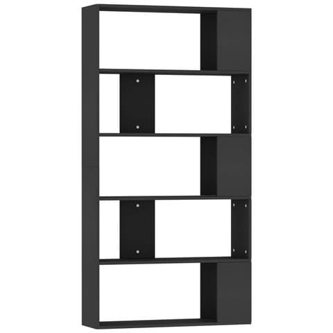 Libreria /divisorio Nero 80x24x159 Cm In Legno Multistrato - Foto 2