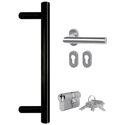 Porta Ingresso Antracite 98x200 Cm In Pvc - Foto 8