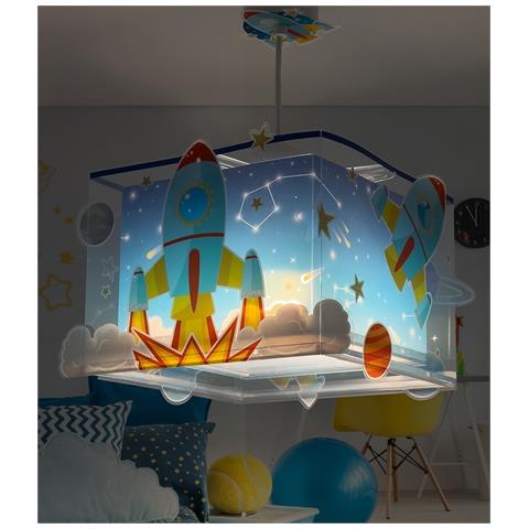 Lampada A Sospensione Per Bambini Rocket Razzo - Foto 1
