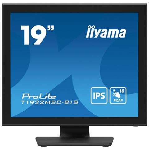 Prolite T1932msc-b1s Monitor Pc 48,3 Cm (19"") 1280 X 1024 Pixel Full Hd Led Touch Screen Da Tavolo Nero - Foto 1