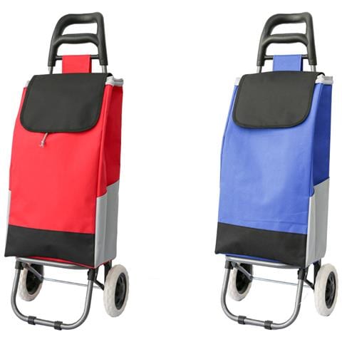 Carrello Spesa Con Ruote Trolley Portaspesa Con Manico Corrado Carrello Rosso - Foto 2