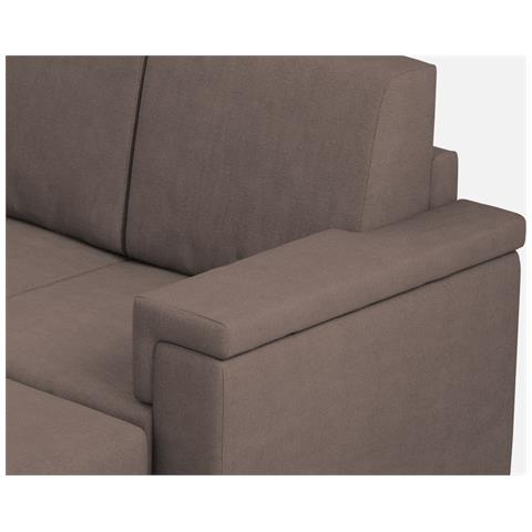 Divano Marrak 2 Posti (due Sedute Da 60cm) + Pouf Misure Esterne L. 148 P. 155 Colore Talpa - Foto 2